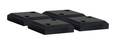 deVries Strandkorb PE-Gleiter 4er Set