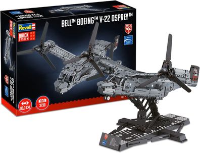 Revell Brick System Bell Boeing V-22 Osprey | Klemmbaustein Set 1:25 mit 3730 Teilen