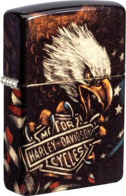 Zippo Harley Davidson Eagle, limitiert 2026, braun lackiert