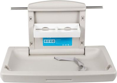 VEVOR Wickeltisch klappbar 85 x 57 x 47 cm HDPE grau für Wandmontage