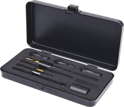 KS Tools Universal Glühkerzen-Ausbohrsatz M10 x 1 8-tlg. im Metallkoffer