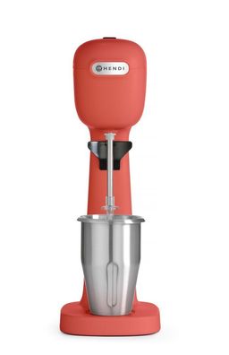 HENDI Getränkemixer Defekt 0,5L 230V 400W für Milchshakes mit 2 Bechern rot