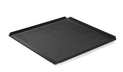 HENDI Backblech perforiert GN2/3 354x325x10 mm Aluminium schwarz