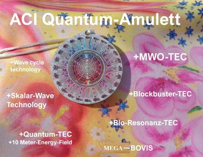 Quantenfeld-Amulett Akasha-Energy Pendant Quanten-Photon-Chip Chi TEC Aura-Harmonie