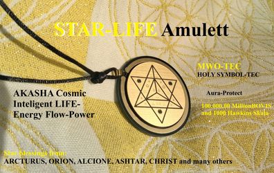 Star-Life Quantenfeld-Amulett Akasha-Energy Pendant Quanten-Photon-Prana Chi Anhänger