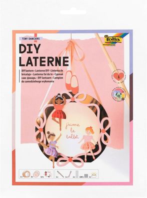 folia 94401 - DIY Laterne TINY Dancers, ca. 19 x 23,5 x 6 cm - Laternen Bastelset ges