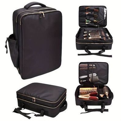 Friseur Rucksack schwarz Exklusiv, Zubehörtasche für Friseurwerkzeuge & Accessoires