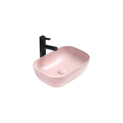 Mexen Rita Aufsatzwaschbecken 45 x 32 cm, Rosa matt - 21084544