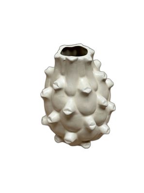 Light & Living Dekovase Taya Creme mit Noppenstruktur - Keramikvase