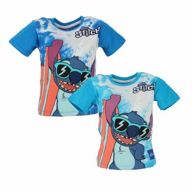 Lilo & Stitch Kinder T-Shirt aus weicher Baumwolle mit kurzen Ärmeln
