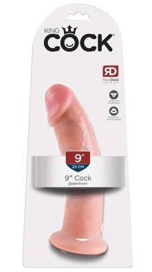 King Cock Naturdildo - Realistisch, mit Saugfuß und Strap-on-kompatibel Flesh