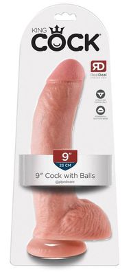 King Cock Naturdildo mit Saugfuß Flesh