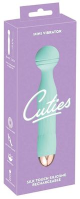 Cuties Mini Vibrator Green 2. G, wasserdicht, 7 Modi, USB, Grün/Rosegold