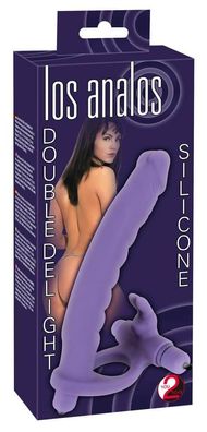 You2Toys Doppel Lust: Umschnall-Dildo mit Vibration und Klitoris-Stimulator