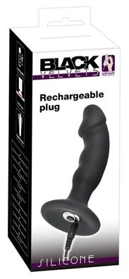 Black Velvets Vibro-Analplug mit P-Punkt-Spitze, 7 Vibrationsmodi