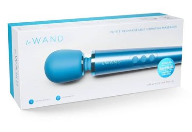 le Wand Petite Rosegold - Kompakter Massagestab für unterwegs Blue