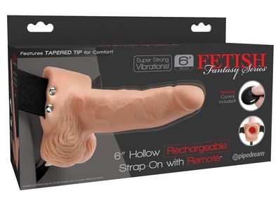 Fetish Fantasy Series Vibrierender Naturdildo mit Strap-on