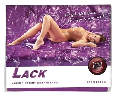 Fetish Collection - Glänzendes Lack-Laken (lila)
