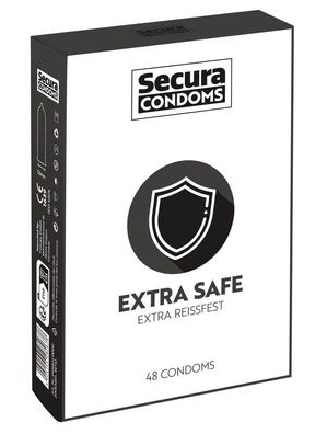 Secura Extra Safe - Extra dicke Kondome für längeren Spaß im Bett! 48 Stück