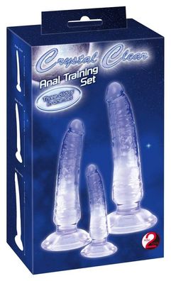 Crystal Anal Training Set, 3-teilig, Blau/Transparent