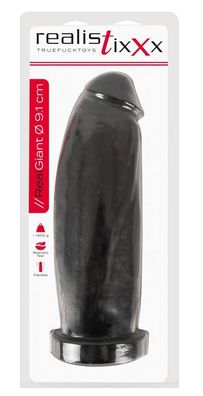 Realistixxx Real Giant XXL-Dildo 29,8cm - Schwarz