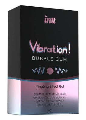 Intt Tingling Effect Vibration Gel - Bubble Gum, 15 ml