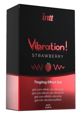 intt Tingling Effect Erdbeer Vibrationsgel 15ml