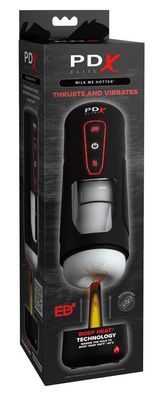 PDX Elite Vibrating Warming Masturbator Milk Me Hotter