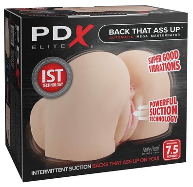 PDX Elite Mega Masturbator Back That Ass Up, mit Saugfunktion und Vibration