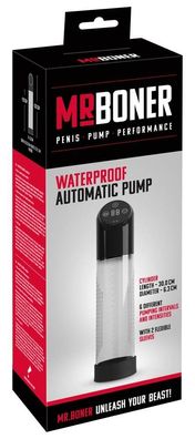 Mr. Boner Waterproof Penis Pumpe, Potenz-Training Bad & Dusche
