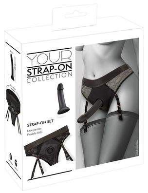 You2Toys Strap-on Slip mit Silikon-Dildo - Schwarz
