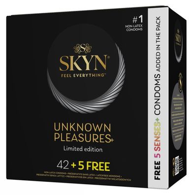 SKYN Kondom-Mix "Unknown Pleasures" 42 + 5free - Latexfreie Vielfalt