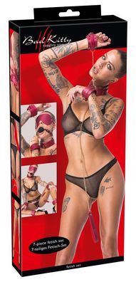 Bad Kitty Glamour Fesselset Strass, Pink, 6-teilig