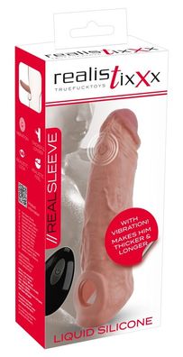 Realistixxx RealSleeve Vibration Verlängerung Hautfarben Hell 20 cm