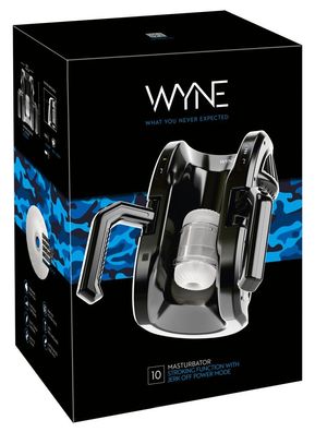 WYNE Masturbator 10 Schwarz – Automatischer Stroker mit 7 Modi & USB-Ladung