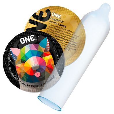 ONE Legend transparent XXL Kondome 12er, 200 mm, 56 mm, vegan
