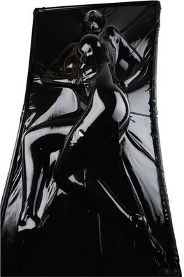 Late X Latex Vakuumbett 1x2m Schwarz Naturkautschuk