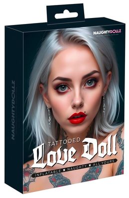 You2Toys NaughtyDollz Tattoed Love Doll 152 cm, hautfarben hell