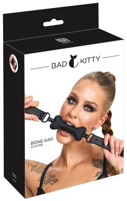 Bad Kitty Knochen-Knebel schwarz