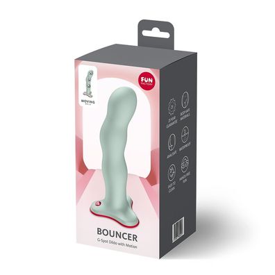 Fun Factory Bouncer Light Green – Grüner Dildo mit Kugelgewichten & Saugfuß