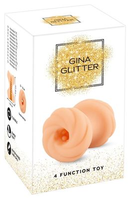 Grossokunde Gina Glitter 4in1 Pleasure Toy – hautfarben hell