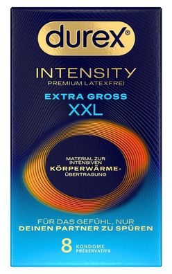 Durex Intensity Kondome - Nitril, latexfrei, extra groß (61 mm)