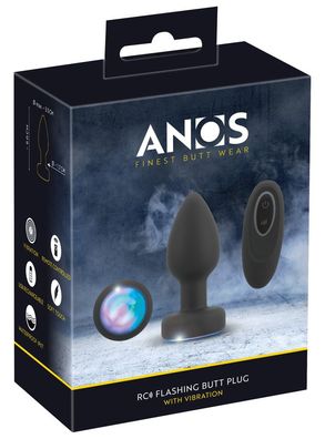 ANOS RC Flashing Butt Plug mit Vibration