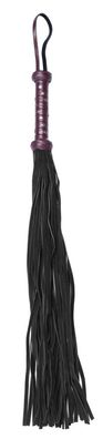Bad Kitty Deep Red Veloursleder-Flogger