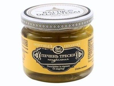 8x BEST TIME Dorschleber in eigenem Öl 8 Dose je 250g / /btropfgewicht 247g