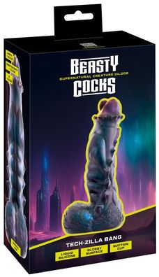 Beasty Cocks Tech-Zilla Bang – Grüner Monster-Dildo 23,5?cm