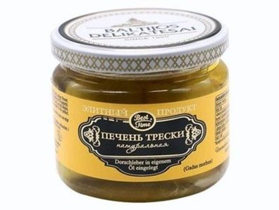 BEST TIME Dorschleber in Öl Glas 250g / Abtropfgewicht 247g