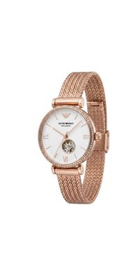 Emporio Armani Automatic Damenuhr Edelstahl Roségold AR60063