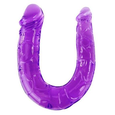 Baile Anal Doppeldildo aus flexiblem Gelee in Flieder, 29 cm