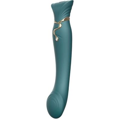 Zalo Queen G-Punkt PulseWave Vibrator mit Swarovski grün